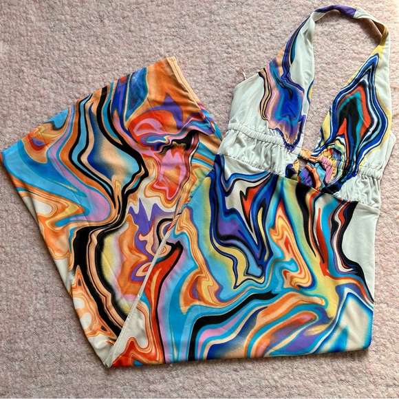 AFRM Dakota Dress in Spring Marble - Picture 2 of 8